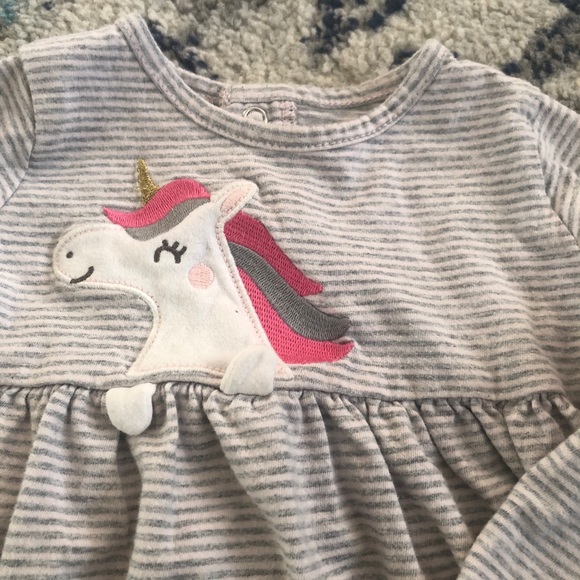 Two Carter’s Long-Sleeve Dresses w/ Diaper Covers - Picture 3 of 8